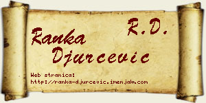 Ranka Đurčević vizit kartica